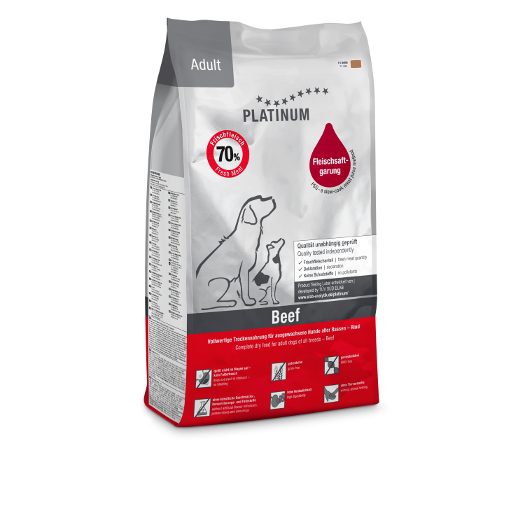 Hrana uscata caini, PLATINUM Dog Adult cu Vita, 5 kg (Hrana Uscata - Caini)