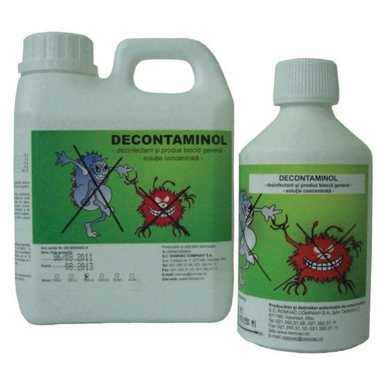 DECONTAMINOL Solutie concentrata 250 ml