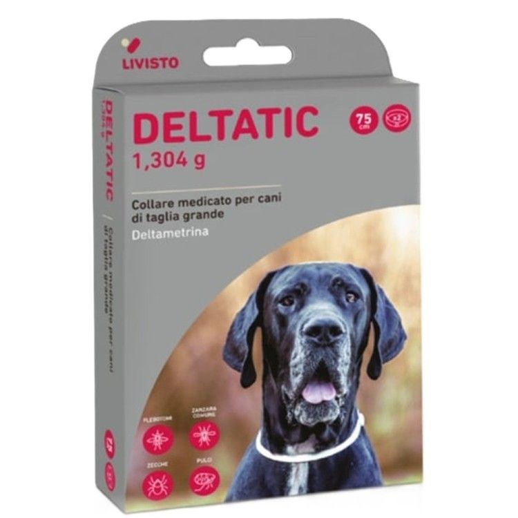 Deltatic 75 cm, zgarda antiparazitara pentru caini de talie mare (Farmacie - Antiparazitare)