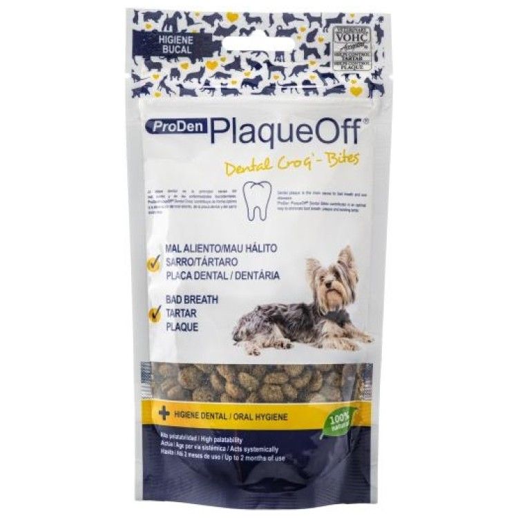 ProDen PlaqueOff Dental Bites Dog, 60 g (OTC)