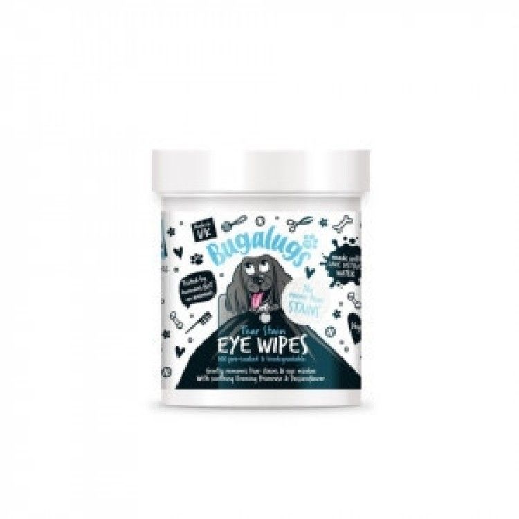 Dischete pentru igiena ochilor, Bugalugs Eye Wipes, 100 buc (Igiena - Caini)