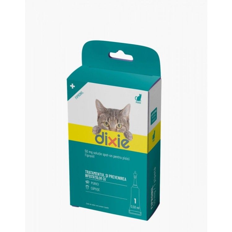 Solutie antiparazitara, Dixie Spot On Cat, 0.5 ml x 1 pipeta (Farmacie - Antiparazitare)