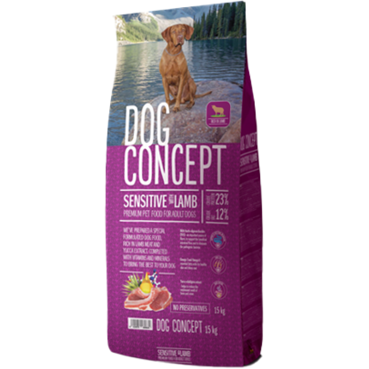 Hrana uscata caini, DOG CONCEPT Adult Sensitive, 15 kg (Hrana Uscata - Caini)