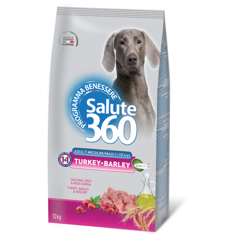 Salute Dog M/L Turkey/Barley 12kg 