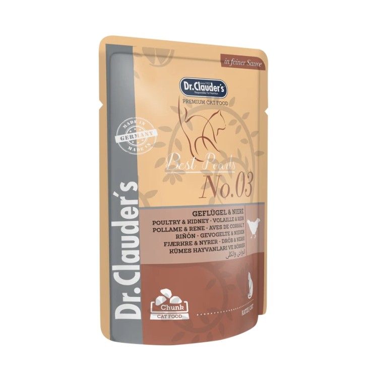 Dr. Clauder's Cat Pasare Curte & Rinichi, 100 g (Hrana Umeda - Pisici)