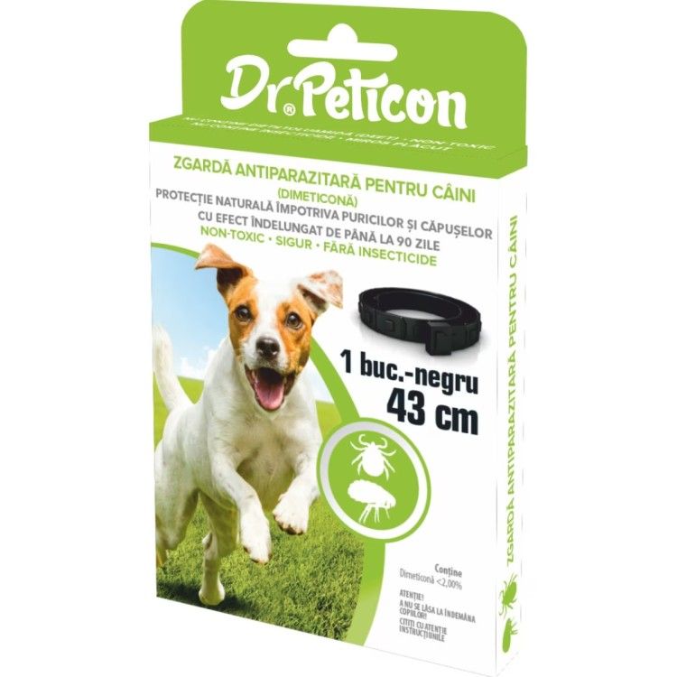 Dr. Peticon, Zgarda Antiparazitara pentru Caini, 43 cm - pack