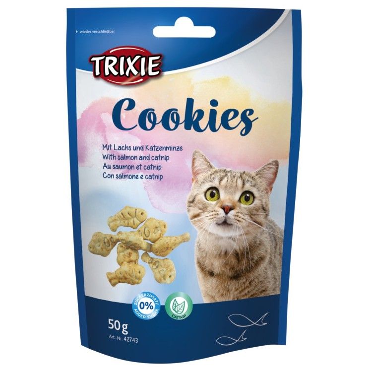 Drops Pisica cu Somon si Catnip 50 g 42743