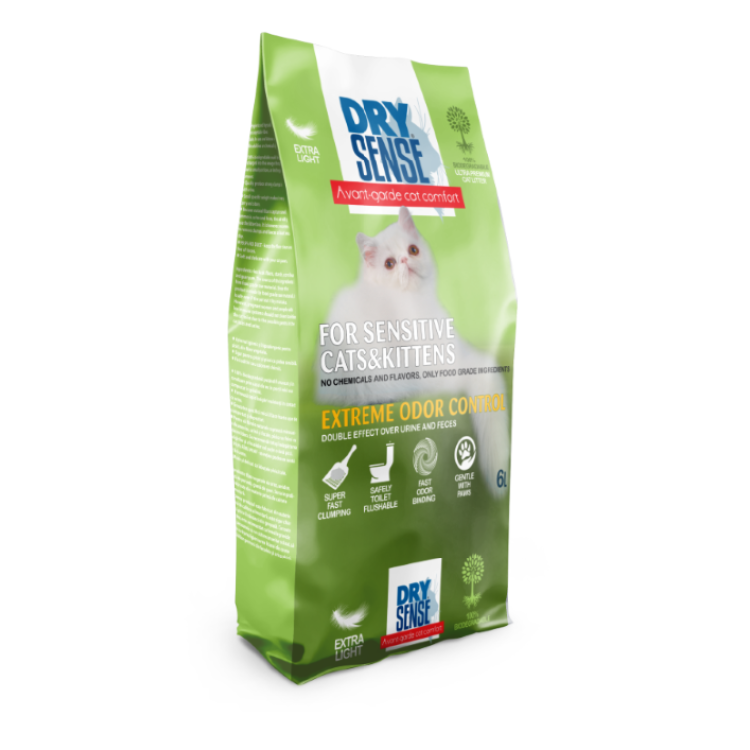 Dry Sense, Asternut Igienic, Extreme Odor Control, 6 L (Igiena - Pisici)
