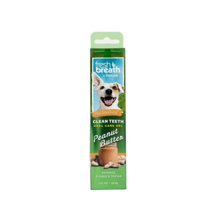 Tropiclean Fresh Breath Oral Care Gel Peanut Butter, 59 ml (Igiena - Caini)