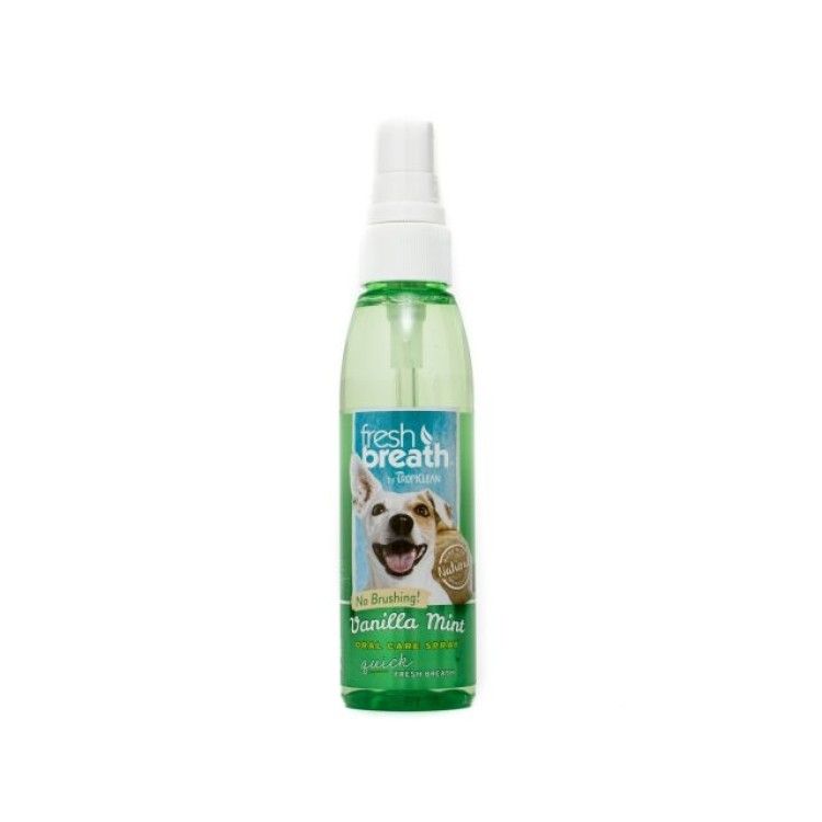 Tropiclean Fresh Breath Vanilla Mint Oral Care Spray, 118 ml (Igiena - Caini)