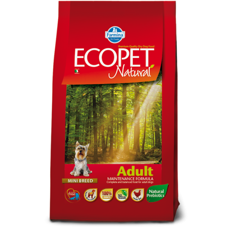 Ecopet Natural Dog Adult Mini, 12 kg