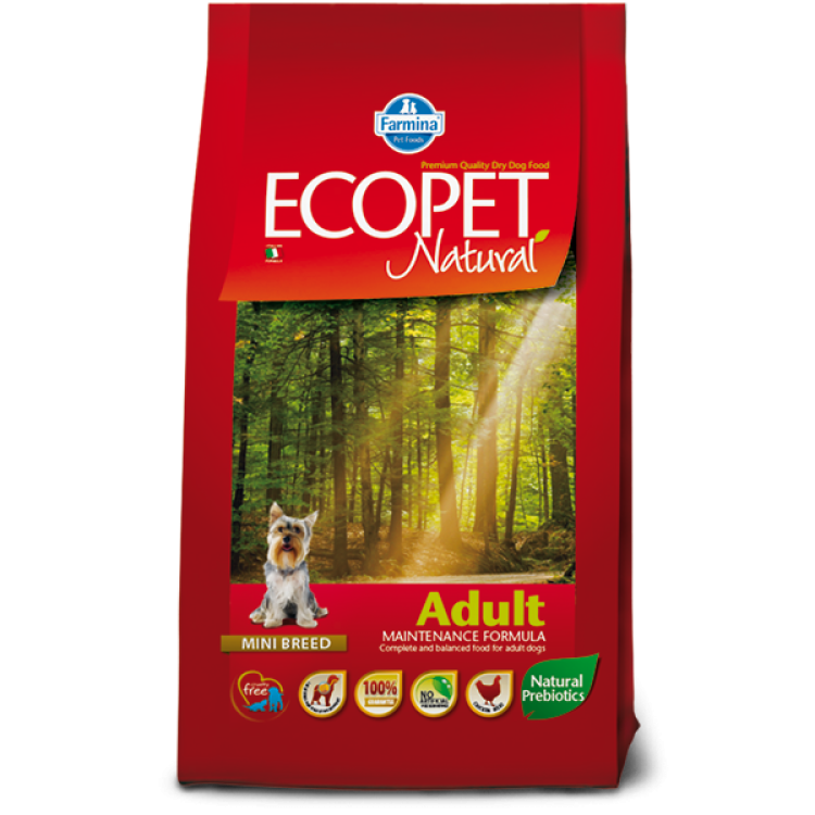 Ecopet Natural Dog Adult Mini, 2.5 kg