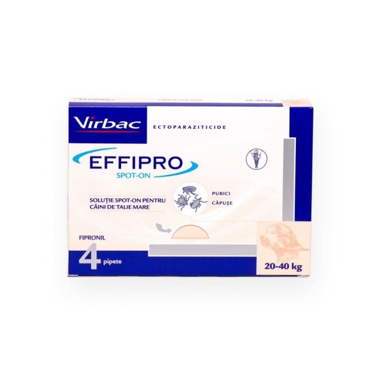 Effipro Dog L 268 mg Spot On (20 - 40 kg), 4 pipete