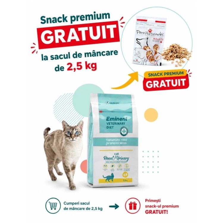 Dieta veterinara pisici, Eminent Veterinary Diet Cat, Renal, Urinary, 2.5 kg (Diete Veterinare - Pisici)