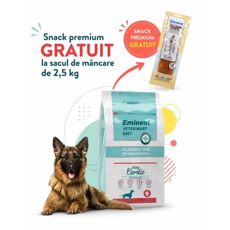 Dieta veterinara caini, Eminent Veterinary Diet Dog, Cardio, 2.5 kg (Diete Veterinare - Caini)