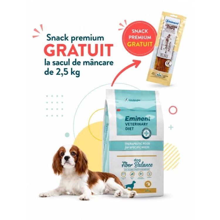 Dieta veterinara caini, Eminent Veterinary Diet Dog, Fiber Balance, 2.5 kg (Diete Veterinare - Caini)