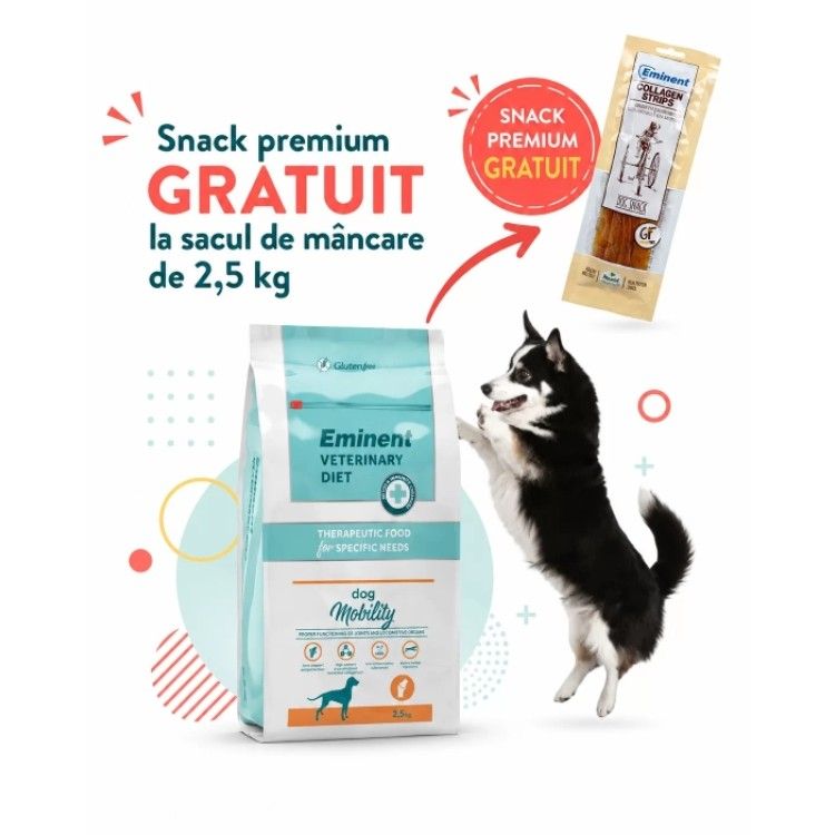 Dieta veterinara caini, Eminent Veterinary Diet Dog, Mobility, 2.5 kg (Diete Veterinare - Caini)