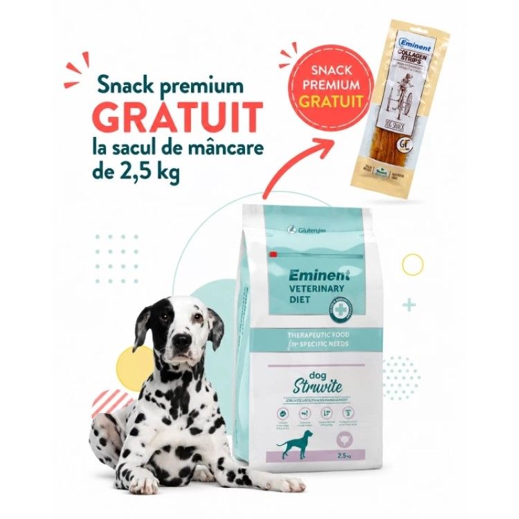 Dieta veterinara caini, Eminent Veterinary Diet Dog Struvite, 2.5 kg (Diete Veterinare - Caini)