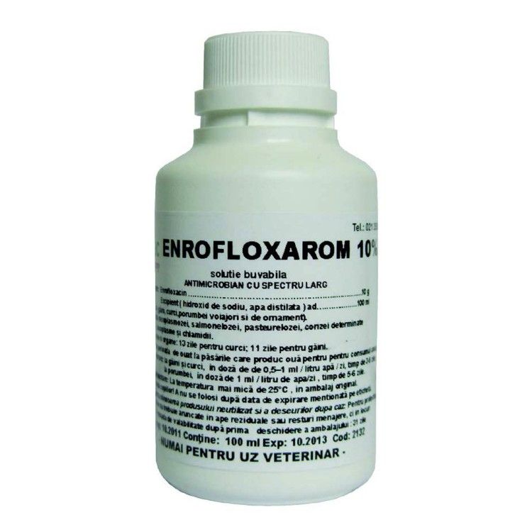 ENROFLOXAROM 10% Solutie orala 50 ml