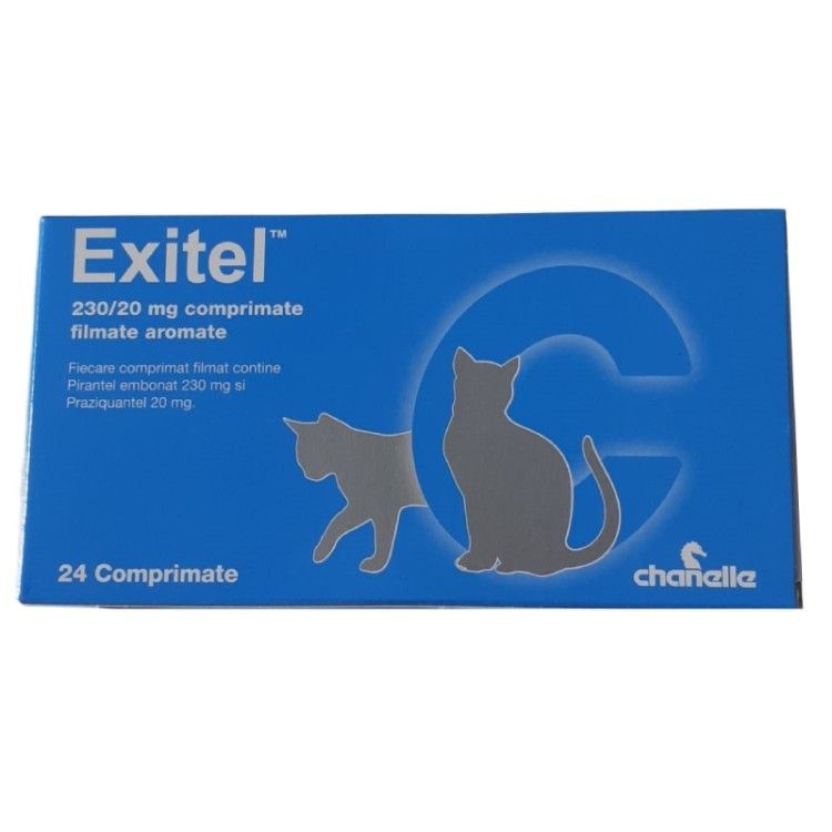 Exitel Cat, 230/ 20 mg, 24 comprimate
