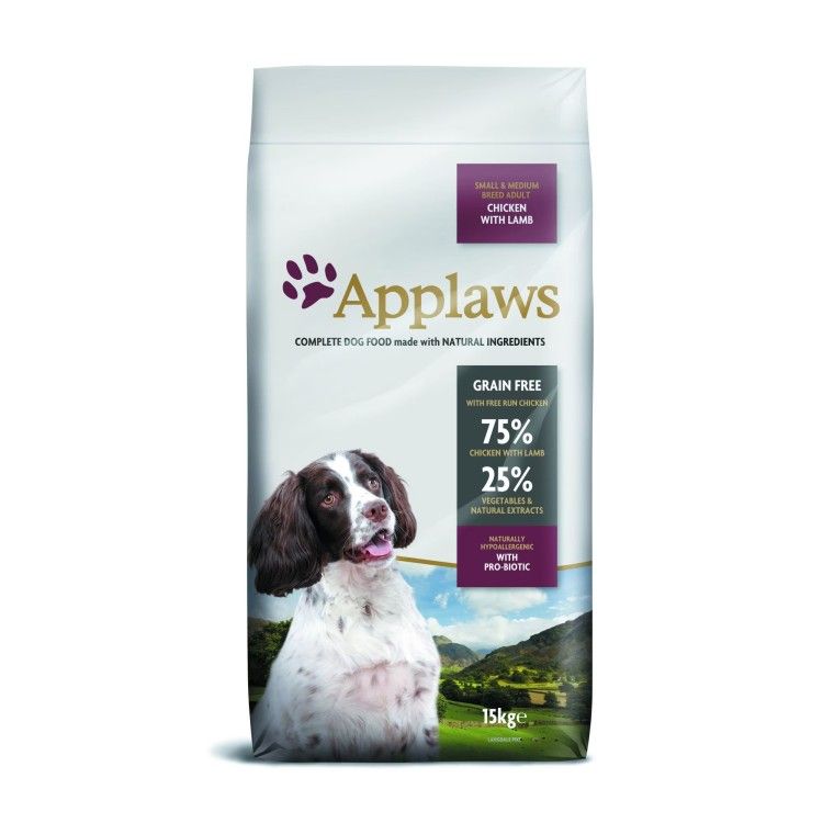 Applaws Dog Adult Mini & Mediu Cu Pui Si Miel, 15 kg