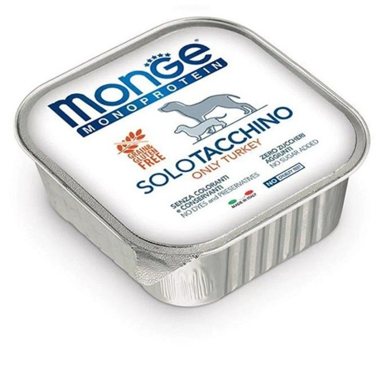 Monge Dog Pate Solo, curcan, 150 g