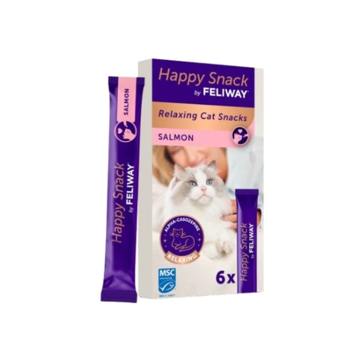 Feliway Happy Snack cu Somon, 6 buc x 15 g (Diete Veterinare - Pisici)