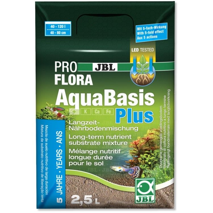 Fertilizant substrat JBL ProFlora AquaBasis Plus 2,5 l, 3 kg