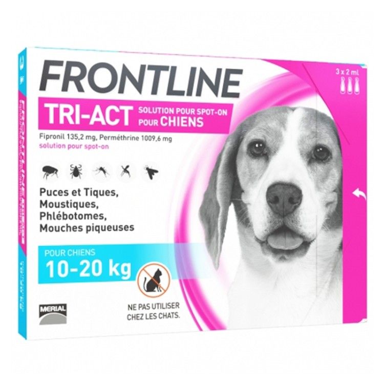 FRONTLINE TRI-ACT M 10-20KG-3pipete