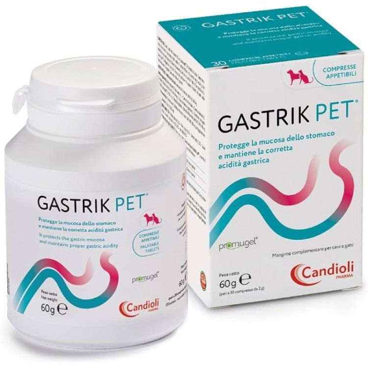 GASTRIK PET, supliment nutritiv pentru caini si pisici, 30 comprimate (Farmacie)