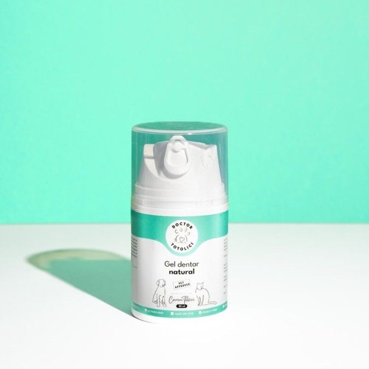 Gel dentar natural pentru caini si pisici Doctor Totolici, 50 ml (Igiena - Caini)