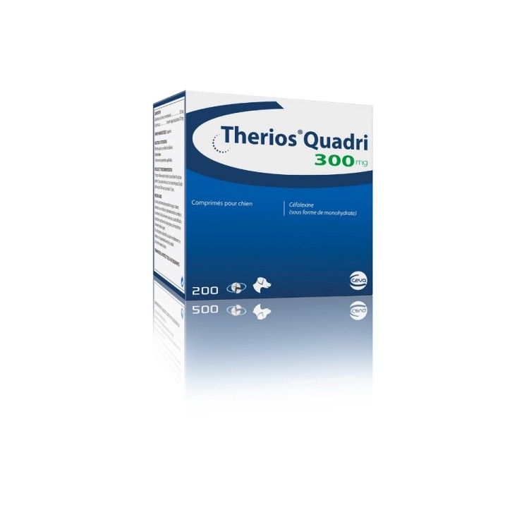 Therios Quadri 300 mg, 200 comprimate masticabile (PRESCRIPTIE NECESARA)