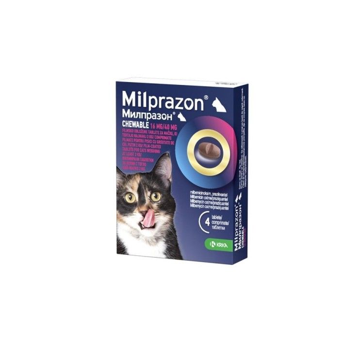 Milprazon Cat 4 / 10 mg (< 2 kg), 2 tablete