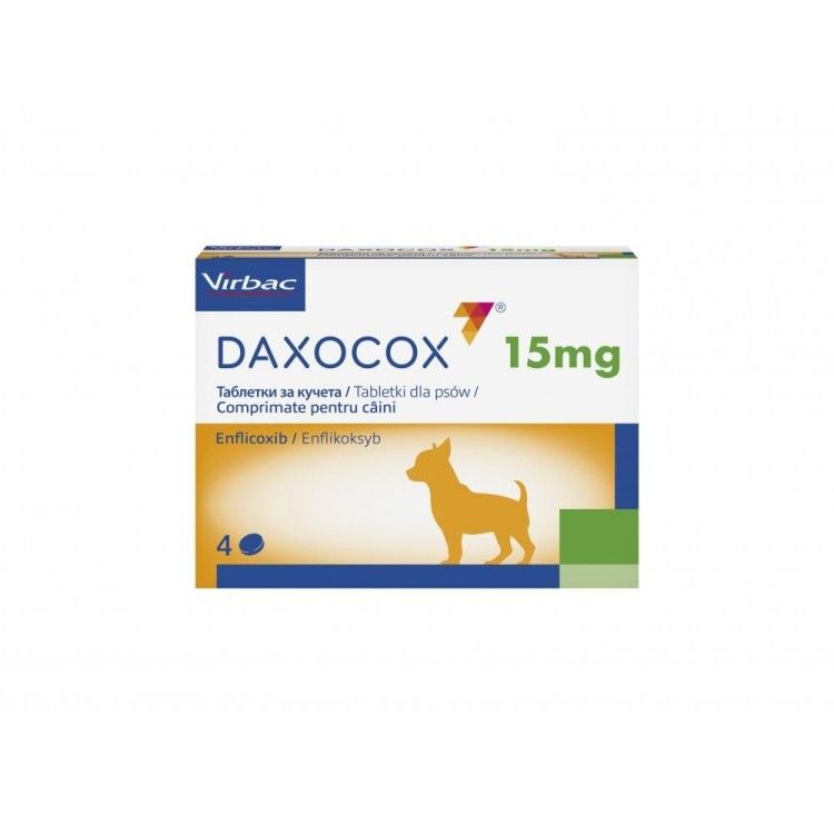 Antiinflamator tablete pentru caini, Daxocox, 15 mg, 1 comprimat (PRESCRIPTIE NECESARA)