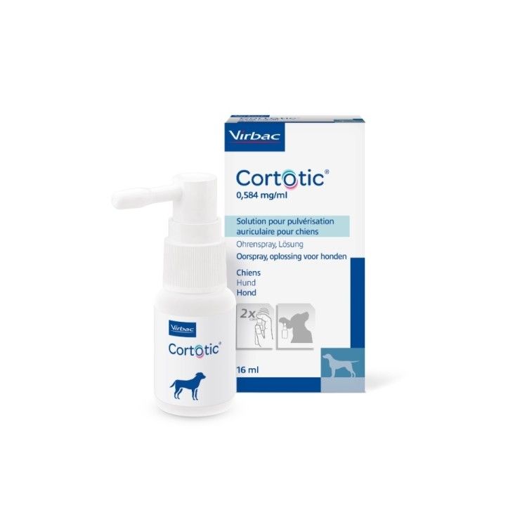 Spray auricular pentru caini, Cortotic, 16 ml (PRESCRIPTIE NECESARA)