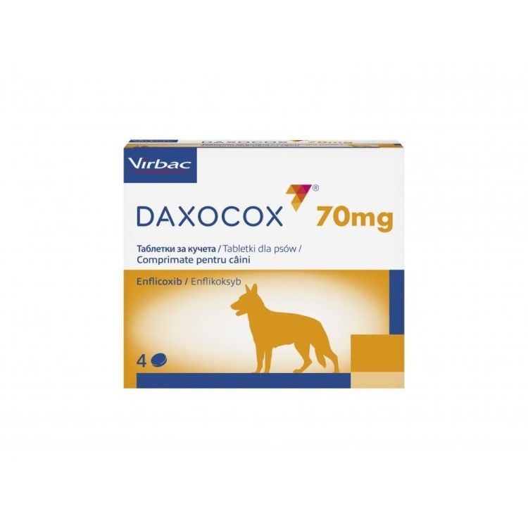 Antiinflamator tablete pentru caini, Daxocox, 70 mg, 1 comprimat (PRESCRIPTIE NECESARA)