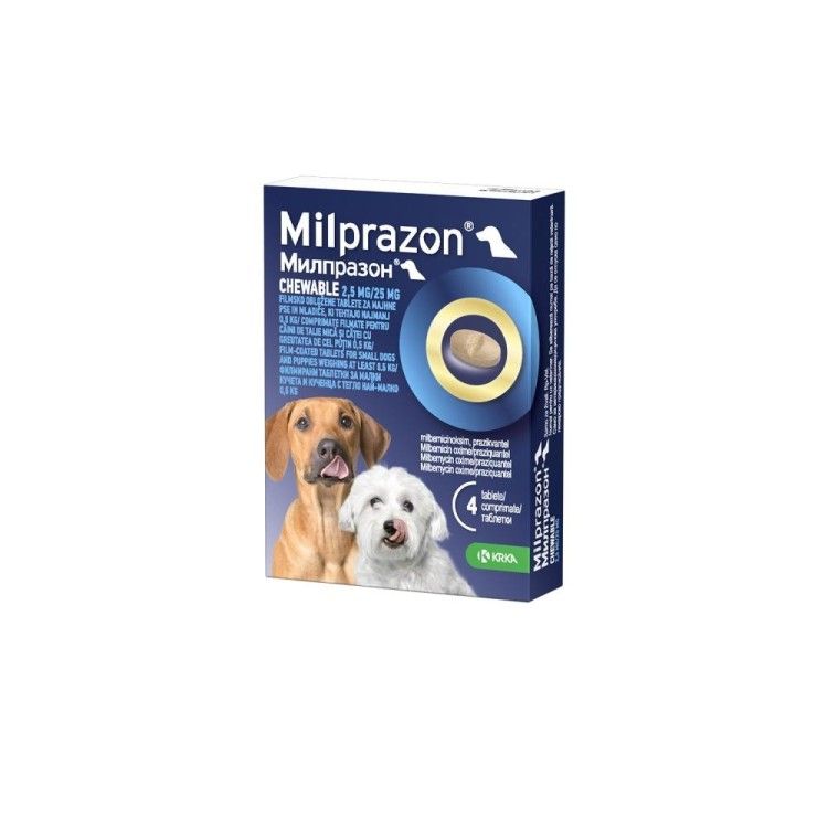 Milprazon Cat 4 / 10 mg (< 2 kg), 2 tablete
