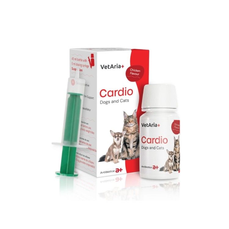 VetAria+ Cardio Caini si Pisici 45 ml (OTC)