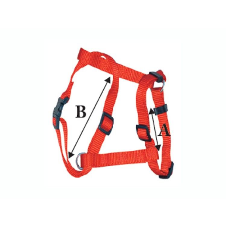 Ham caine nylon 25 mm Rosu