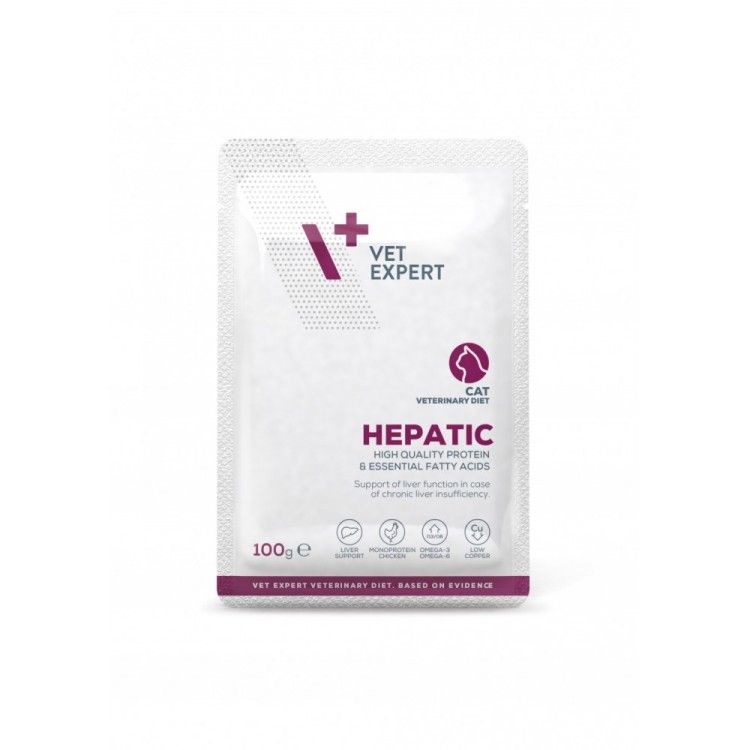 4T Dieta Veterinara Pisici Hepatic Cat, Vetexpert, 100 g (Diete Veterinare - Pisici)