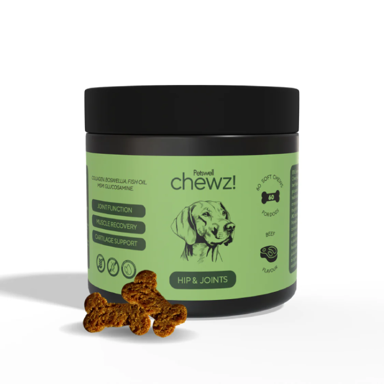 Petswell chewz! Hip & Joints, 60 comprimate masticabile (OTC)