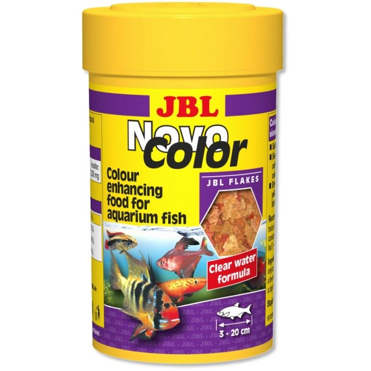 Hrana fulgi pentru toate speciile JBL NovoColor 100 ml 