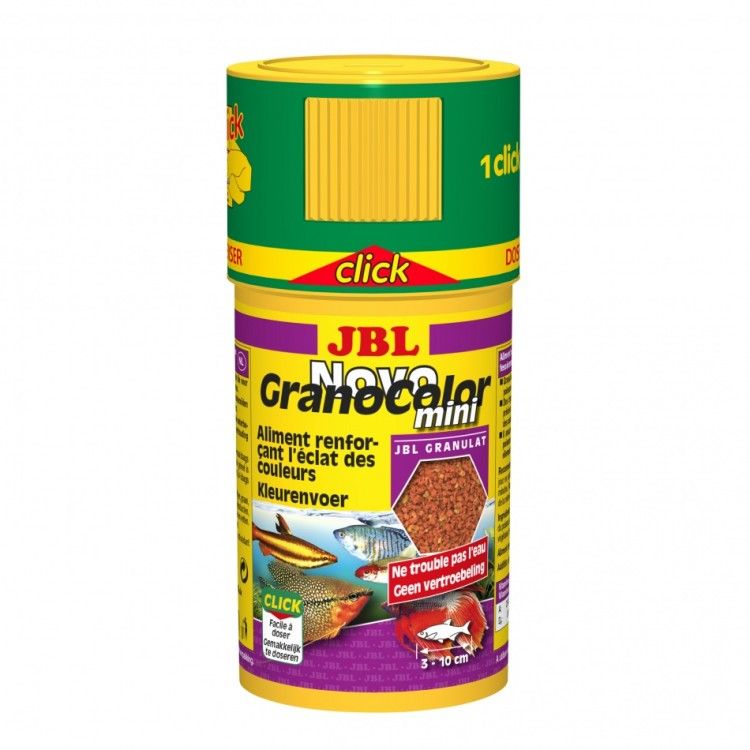 Hrana granule pentru toate speciile JBL NovoGranoColor mini 100ml Click