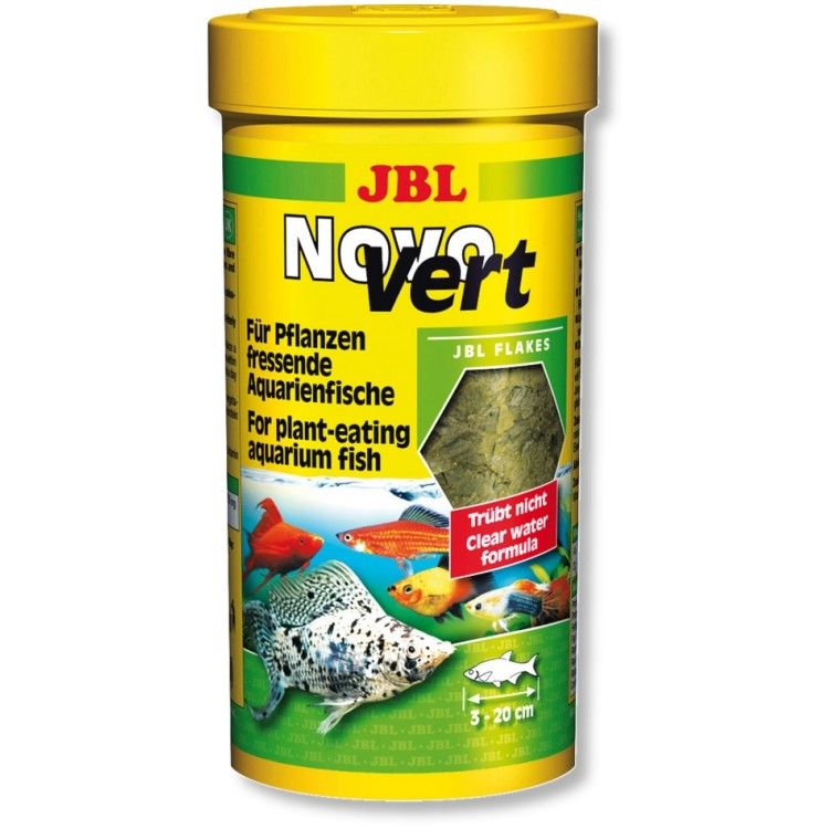 Hrana pentru pesti erbivori fulgi JBL NovoVert 250 ml