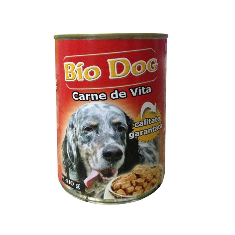 Hrana umeda pentru caini Biodog, vita 410 g