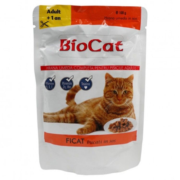 Bio Cat Plic Ficat In Sos, 100 g (Hrana Umeda - Pisici)