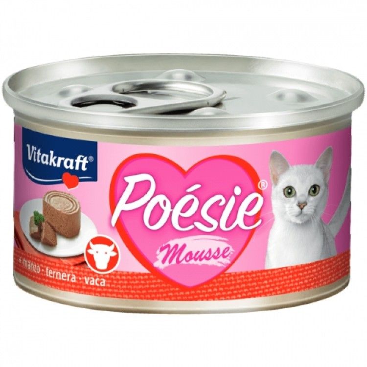 Hrana umeda pisici, Vitakraft Poesie, Mousse cu Vita, 85 g