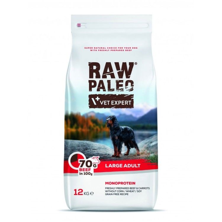 Raw Paleo, Adult, Rase Mari, Vita, 10 Kg