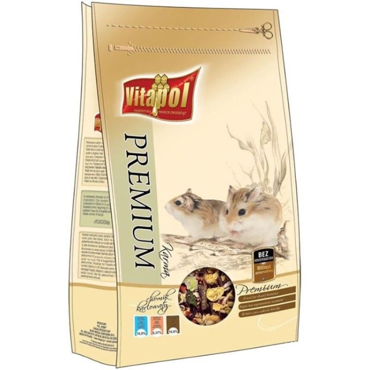 Hrana premium hamsteri Vitalpol, 750 g