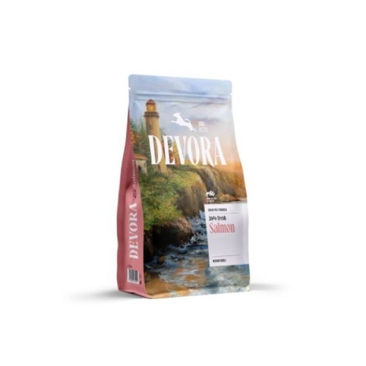 Hrana caini, Devora Dog Adult All Sizes Grain Free Monoprotein, Somon, 1.5 kg (Hrana Uscata - Caini)